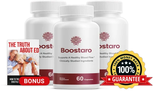 Boostaro circulation and vitality support three-bottle pack